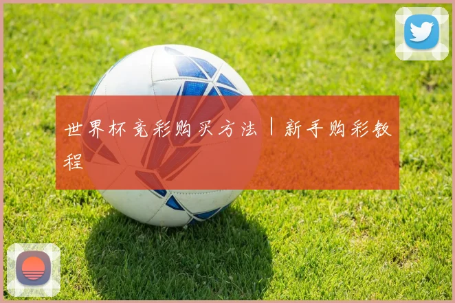 世界杯竞彩购买方法｜新手购彩教程